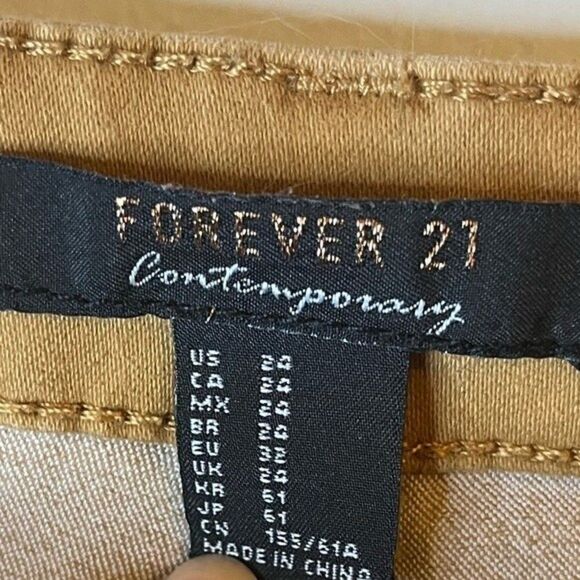 Forever 21 Contemporary Women’s Tan Skinny Jeans Size 24 - Picture 5 of 5
